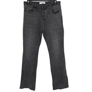 KanCan High Rise Black Button Fly Boot-cut Flare Jeans Size 15 Waist 31